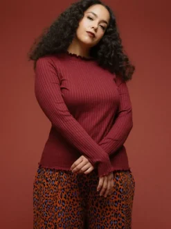 Aarre Rosalie ribbipaita, Burgundi