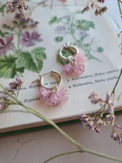 Blooming Sorbet korvakorut, Hopea ohut