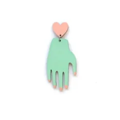 Crazy Granny Hand & Heart korvakorut