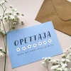 Helle Opettaja postikortti, Sininen