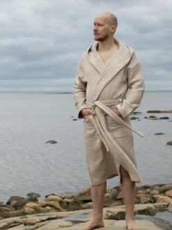 Keltainen Design kylpytakki, Hiekka