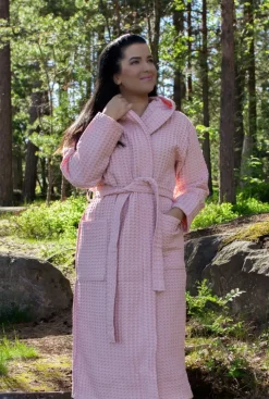 Keltainen Design kylpytakki, Roosa