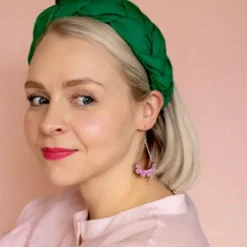 Maanantaimalli Kaarella Mini korvakorut, Pinkki/glitter