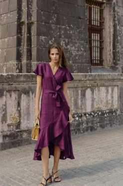Nakoa Annika pellavamekko, Royal Violet