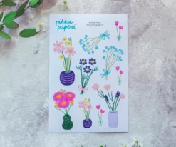 Pikku paperi Kukkakimput tarra-arkki