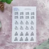 Pikku paperi Lempe&auml;t muistutukset tarra-arkki