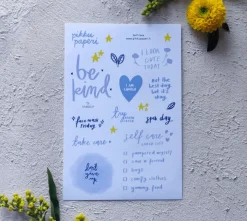 Pikku paperi Self Care tarra-arkki