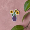 Pikku paperi Sunflowers tarra