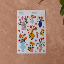 Pikku paperi Wobbly Vases tarra-arkki