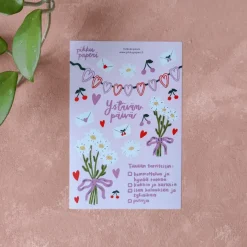 Pikku paperi Yst&auml;v&auml;np&auml;iv&auml; tarra-arkki